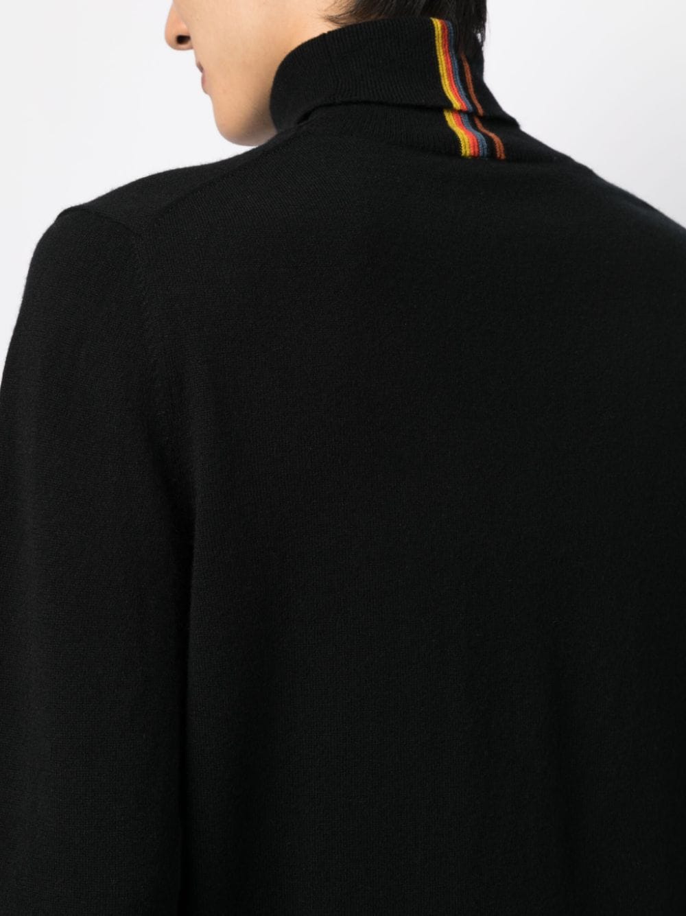 Stripe-Detailing Roll-Neck Jumper
