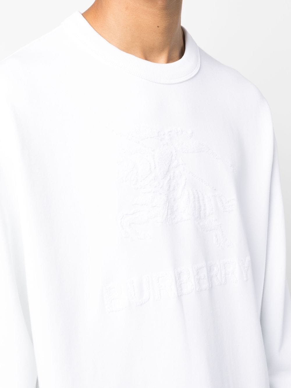 Flocked-Logo Cotton Sweatshirt