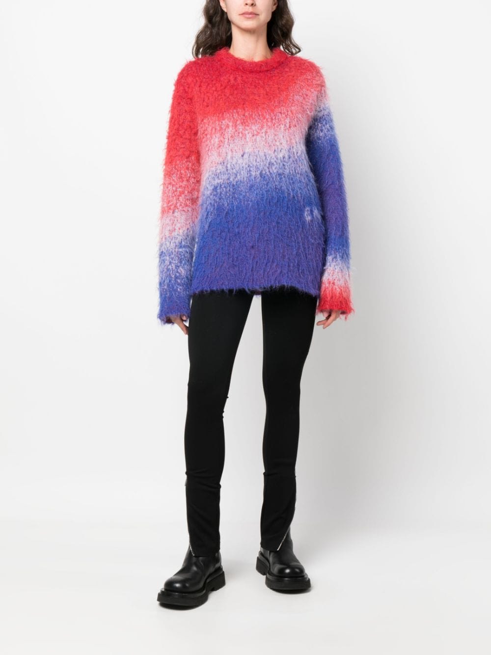 Ombré-Effect Mohair-Blend Jumper