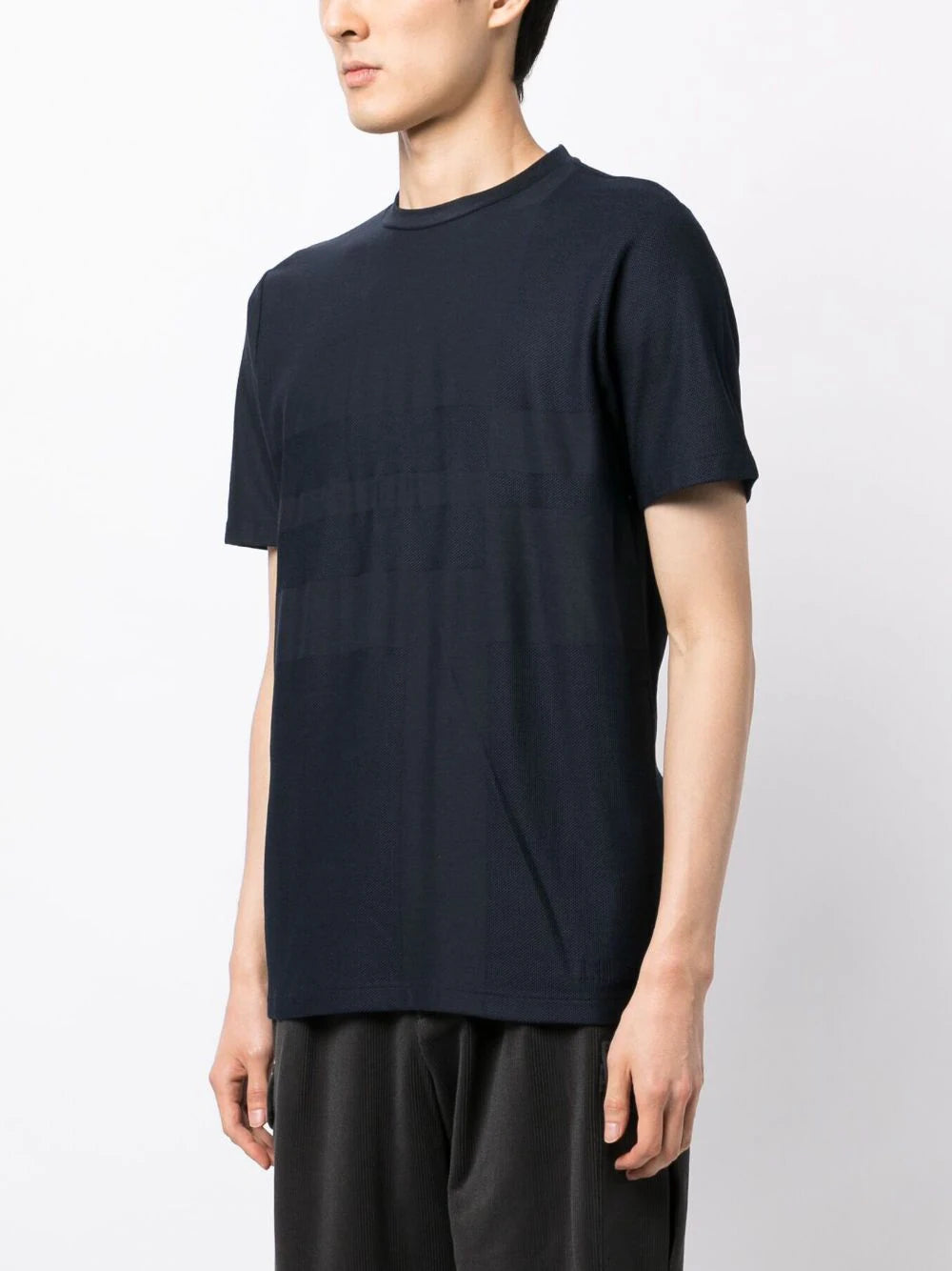 Jacquard Crew-Neck T-Shirt