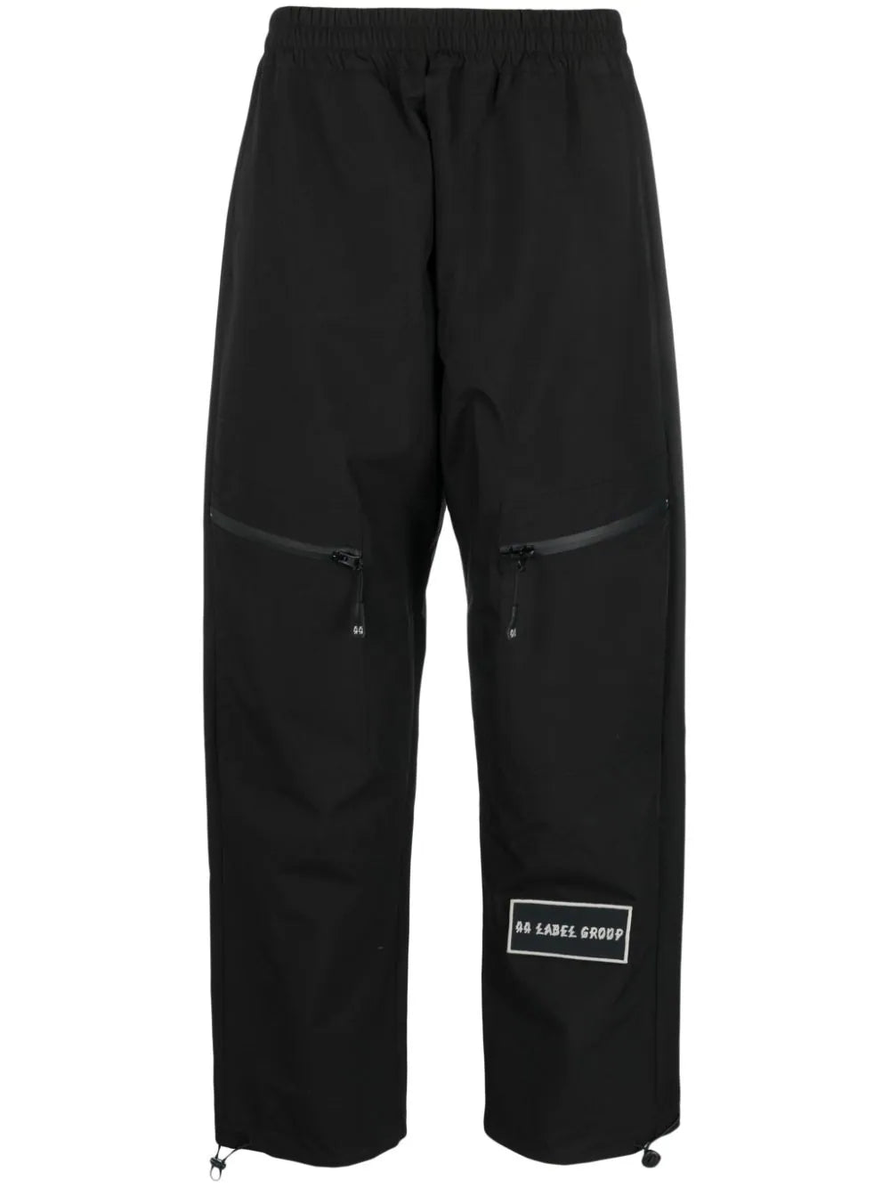 Logo-Patch Straight-Leg Trousers