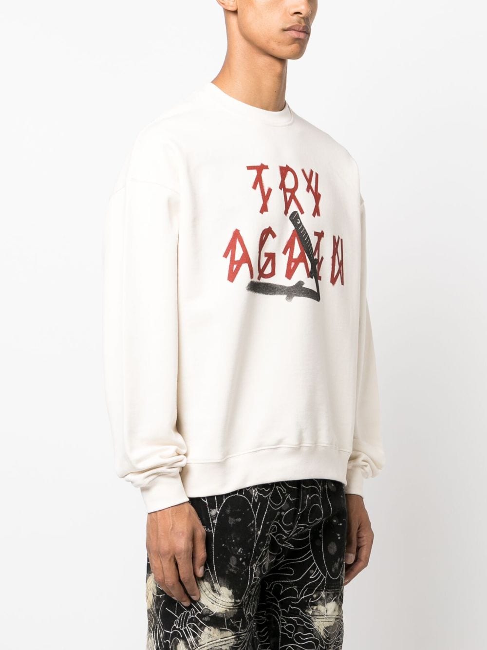 Graphic-Print Cotton Sweatshirt