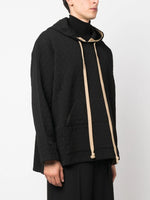 Quilted Drawstring Hoodie