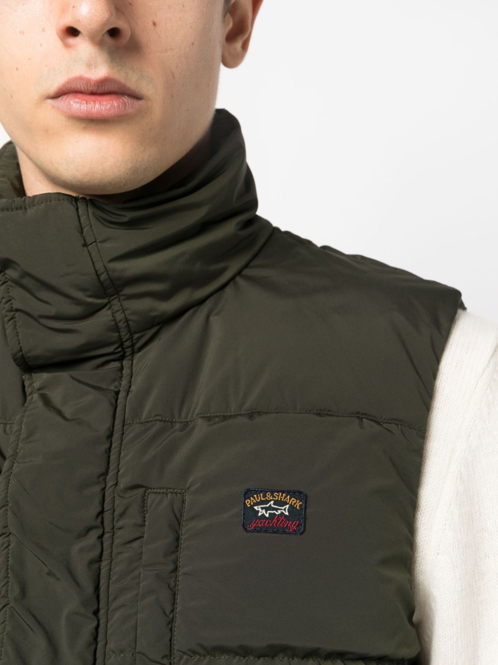 Logo-Patch Padded Gilet