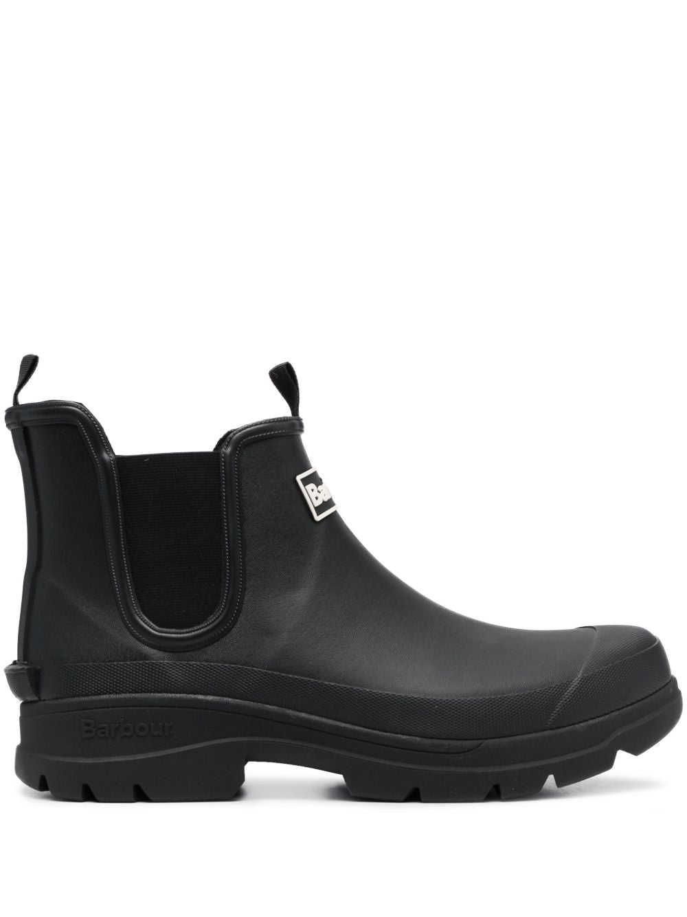 logo-patch ankle boots
