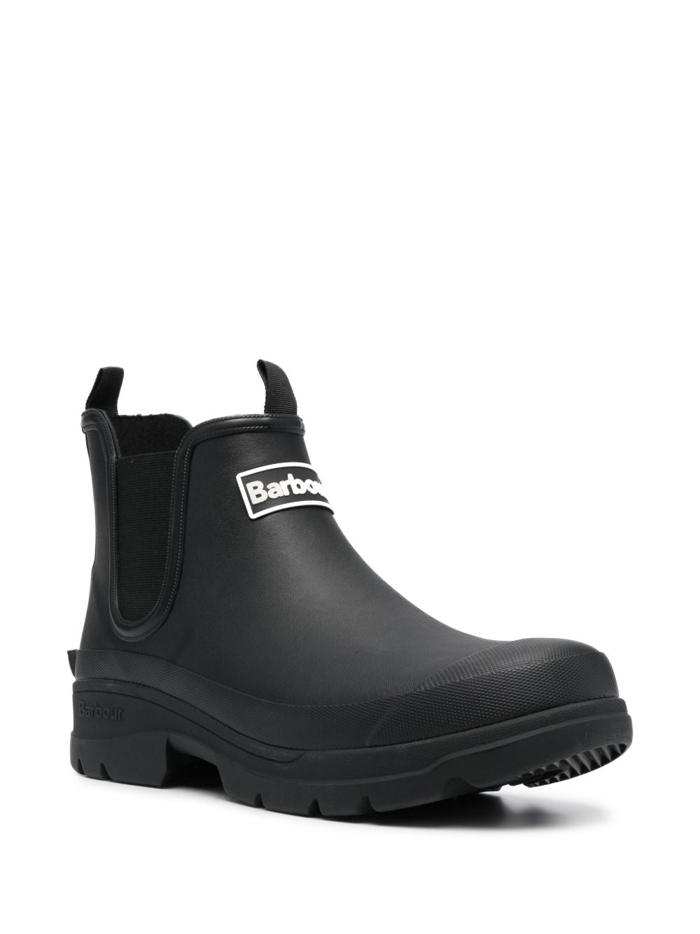 logo-patch ankle boots