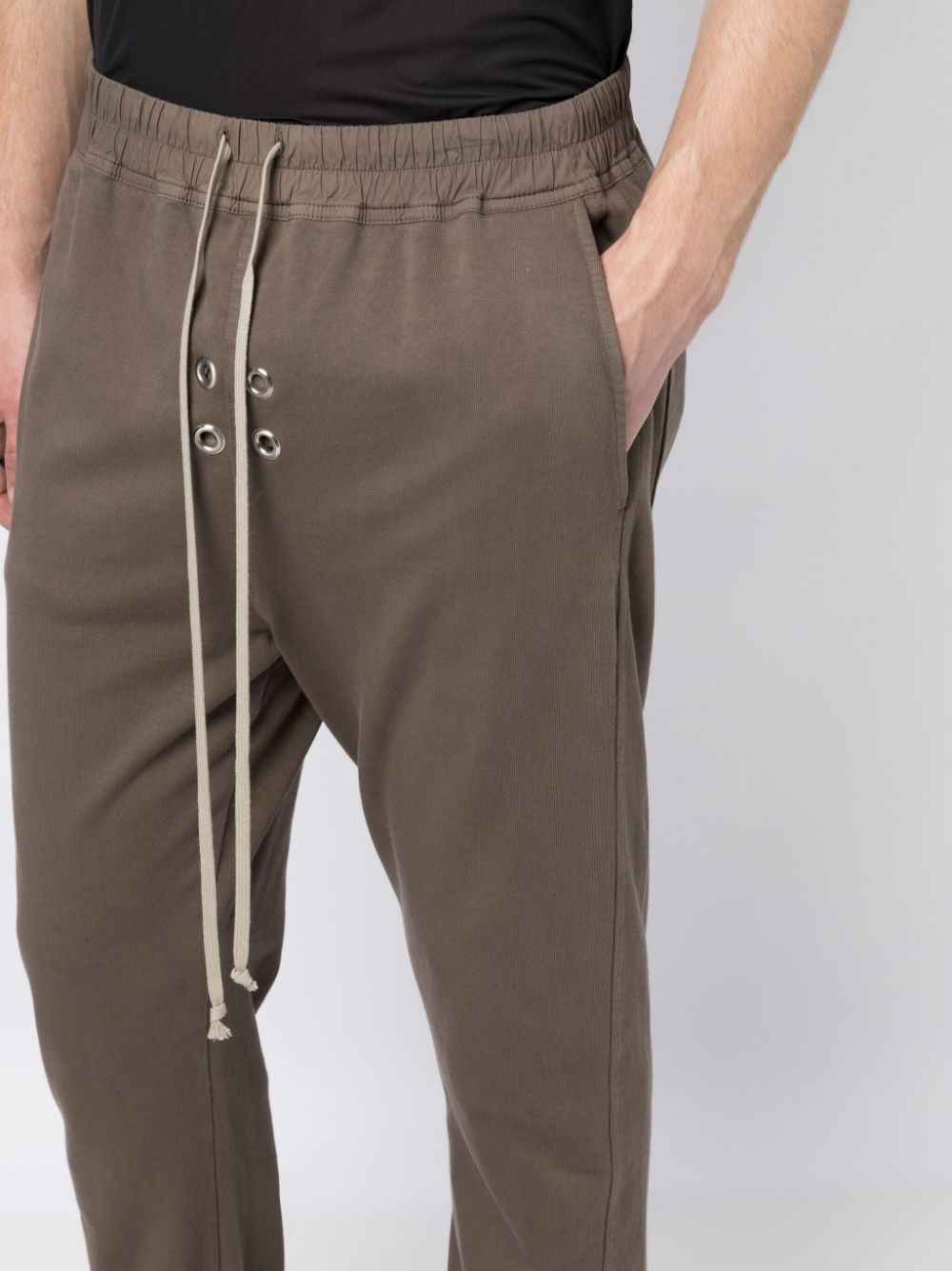 Elasticated-Waist Cotton Trousers