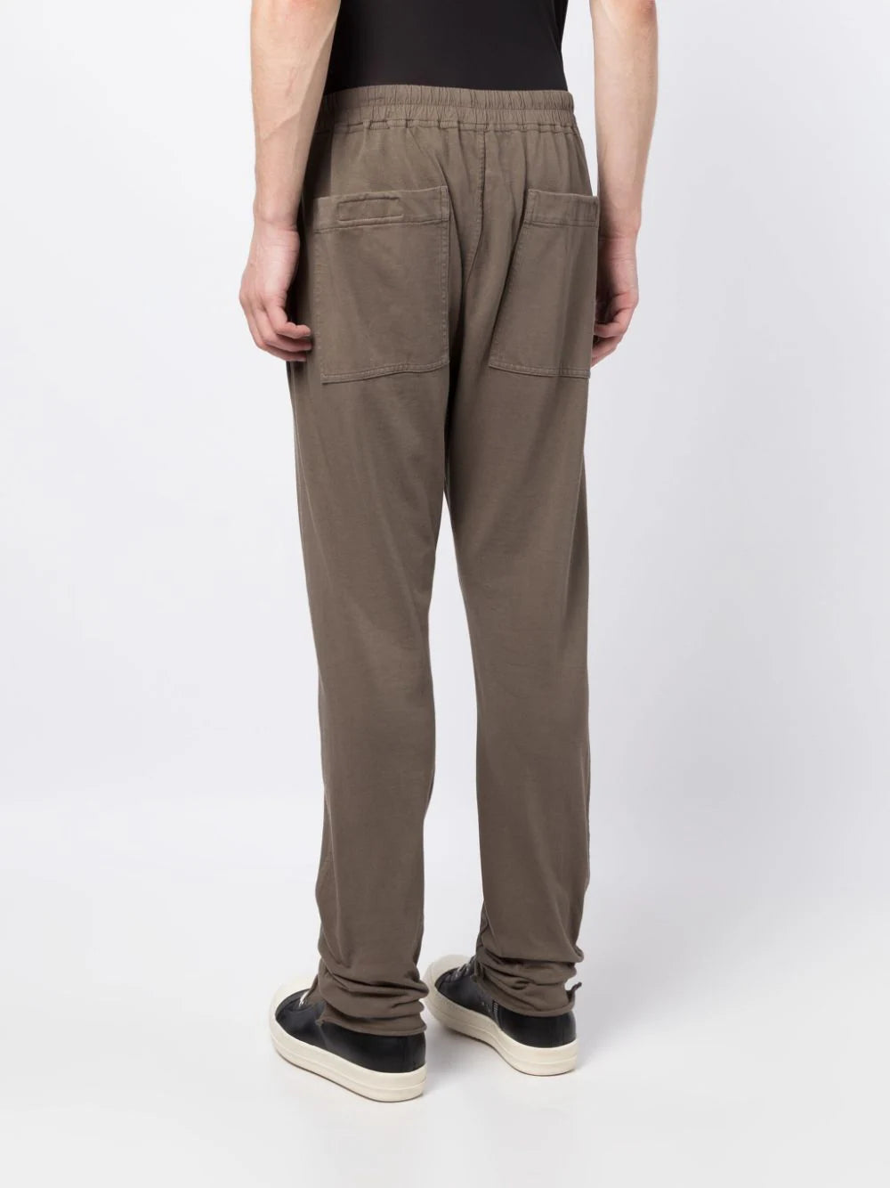 Elasticated-Waist Cotton Trousers