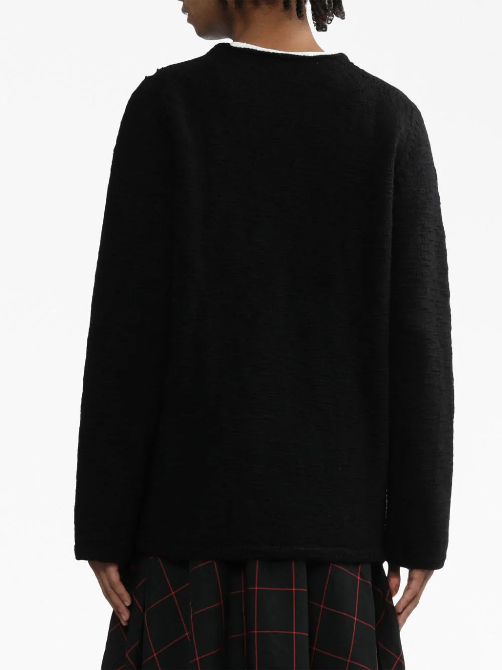 Distressed-Effect Wool Jumper