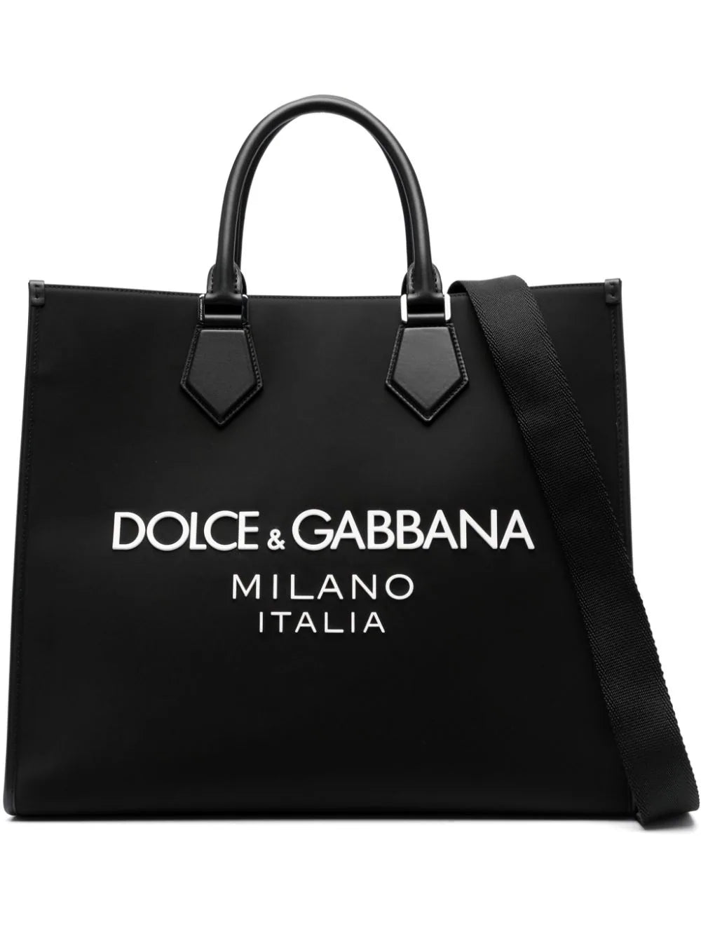 Large Logo-Embossed Tote Bag