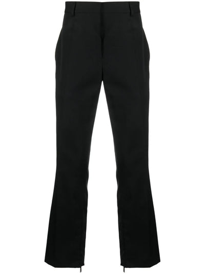 Straight-Leg Wool Trousers