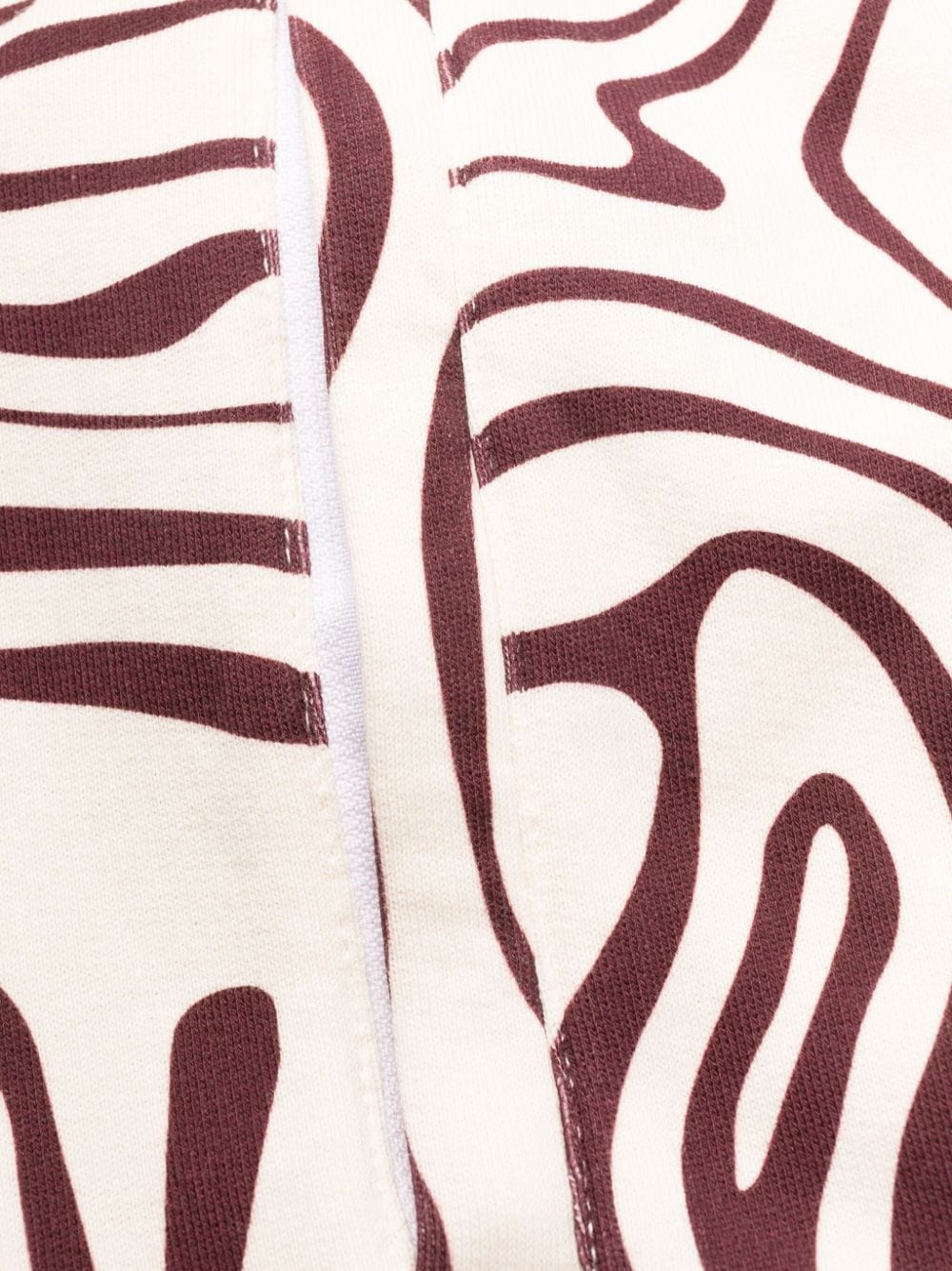 Swirl-Print Cotton Track Pants