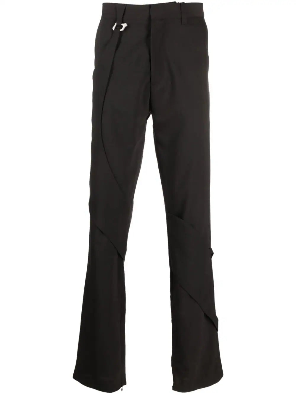 Layered-Effect Straight-Leg Trousers