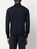 Fine-Knit Wool Polo Shirt