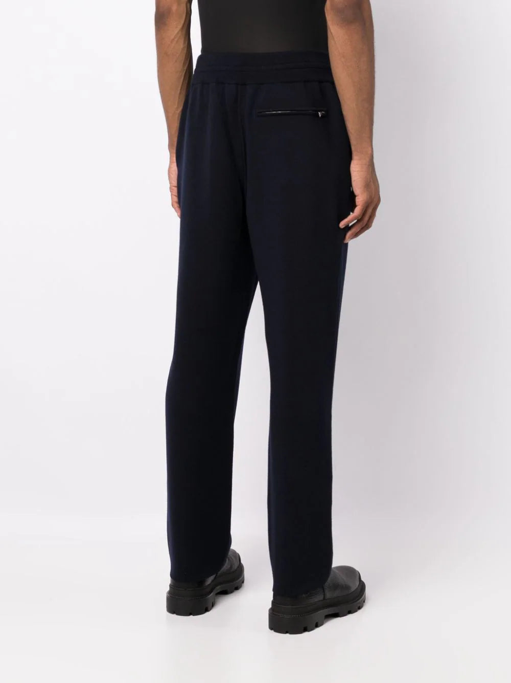 Straight-Leg Wool-Blend Track Pants