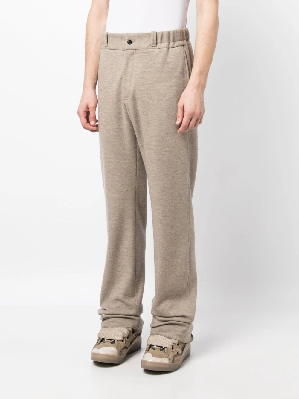 High-Rise Straight-Leg Trousers