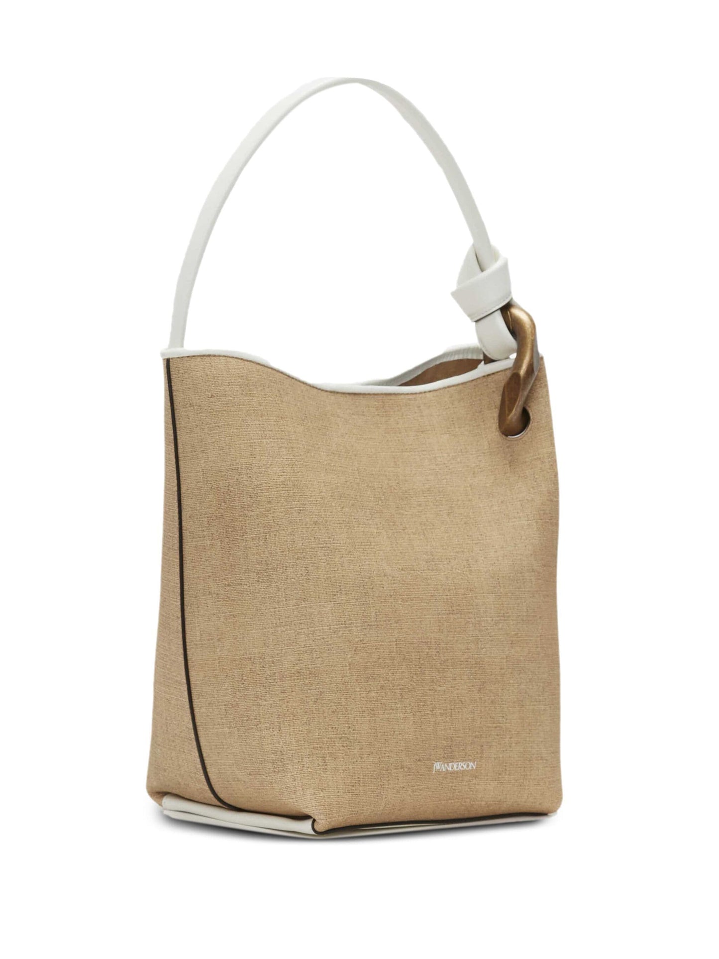 Corner Jute-Print Shoulder Bag