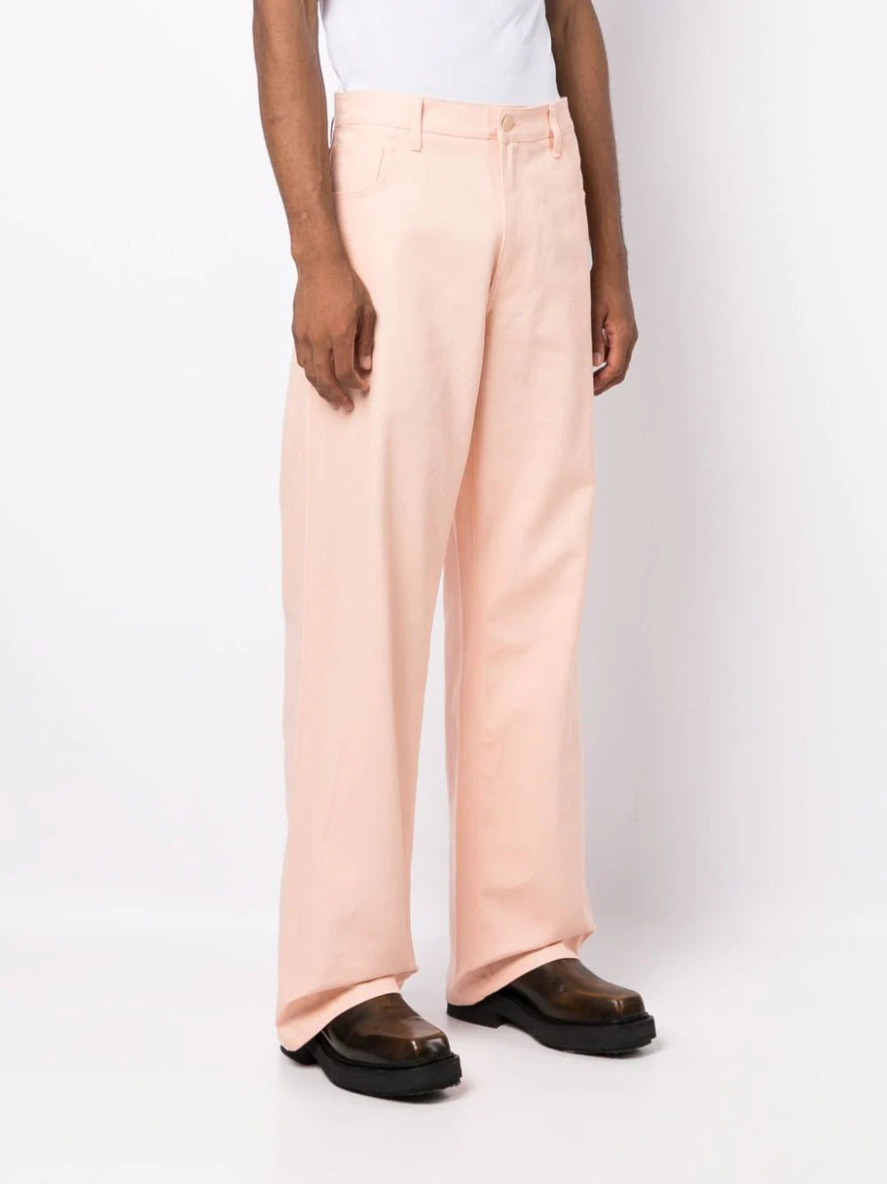 Straight-Leg Cotton Trousers