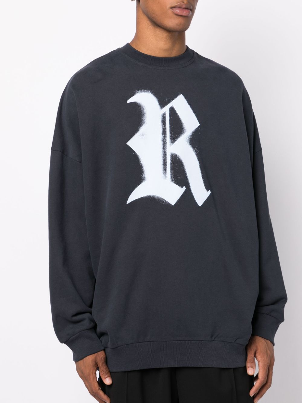 Oversized Logo-Print Cotton Sweatshirt