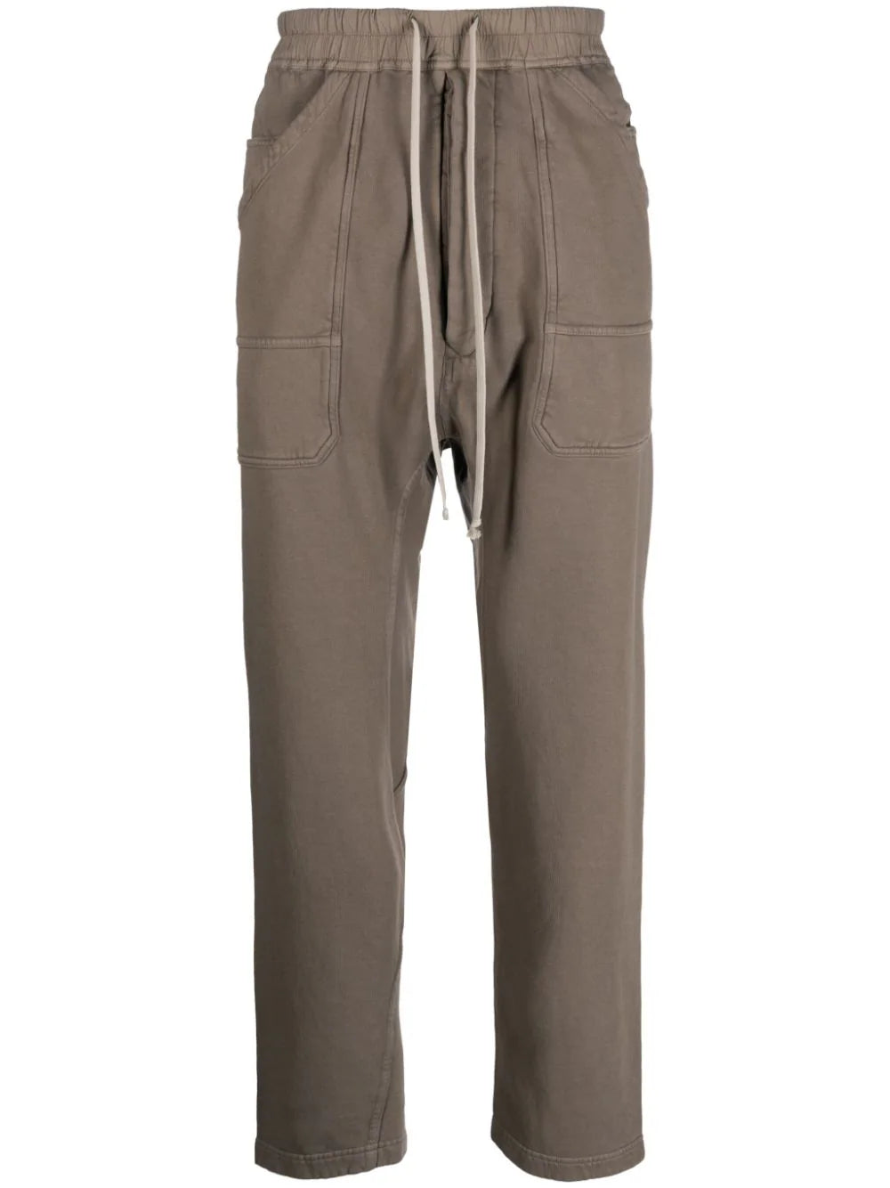 Drawstring-Waist Drop-Crotch Trousers