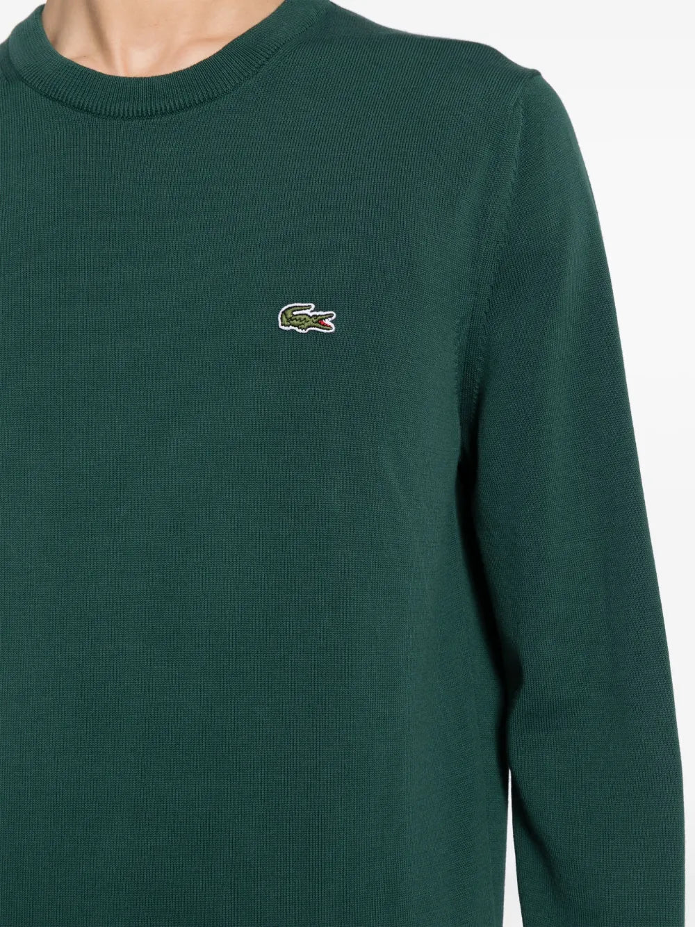 logo-embroidered cotton jumper