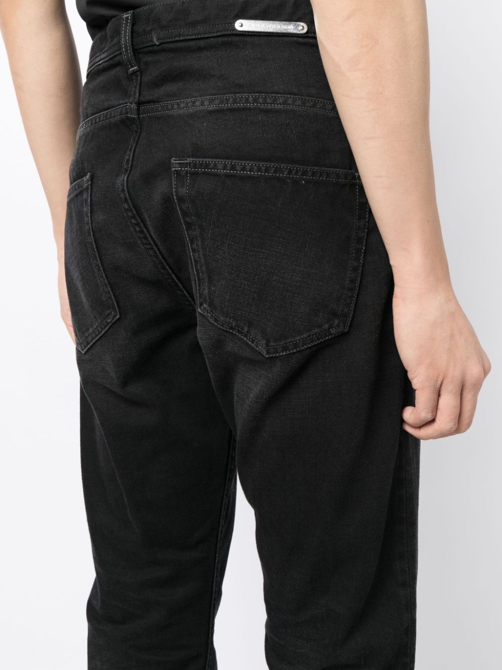 Tapered-Leg Cropped Jeans