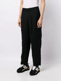 Wool-Blend Tapered Tailored Trousers