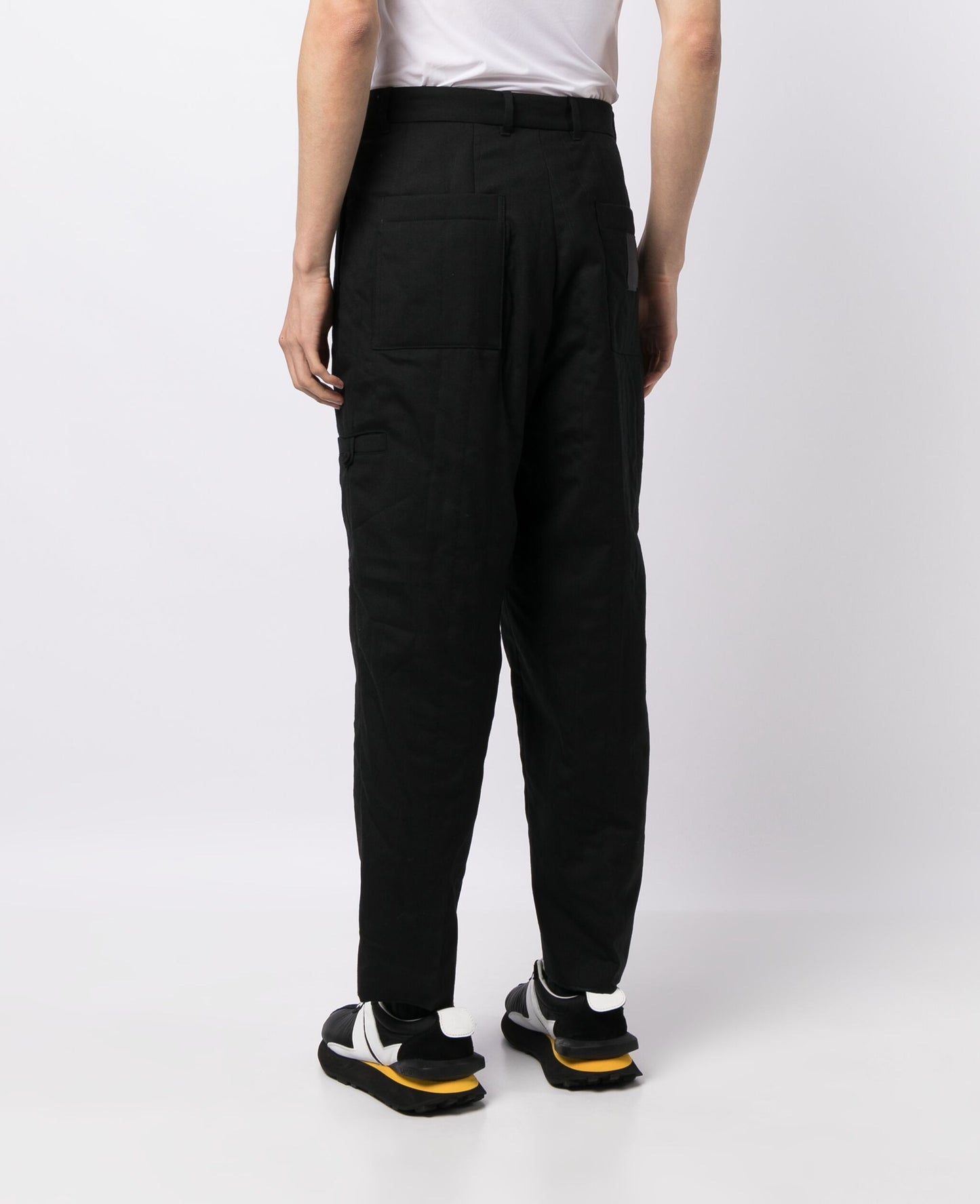 Wool-Blend Tapered Tailored Trousers