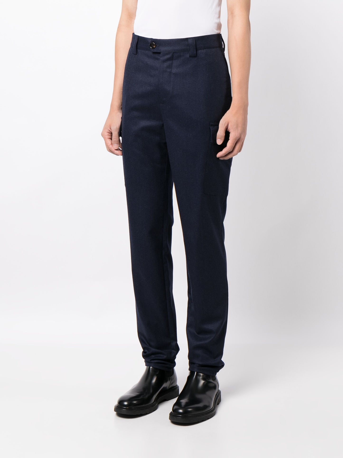 Straight-Leg Wool Trousers