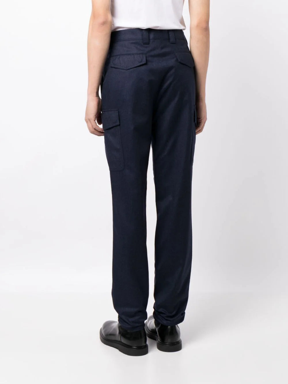 Straight Leg Wool Trousers