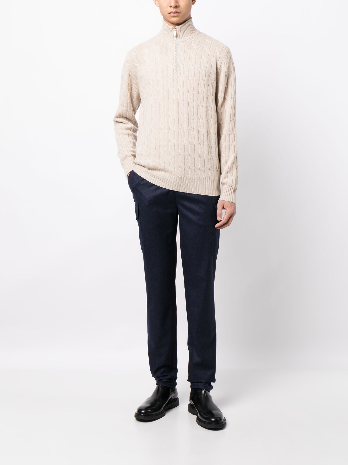 Straight-Leg Wool Trousers