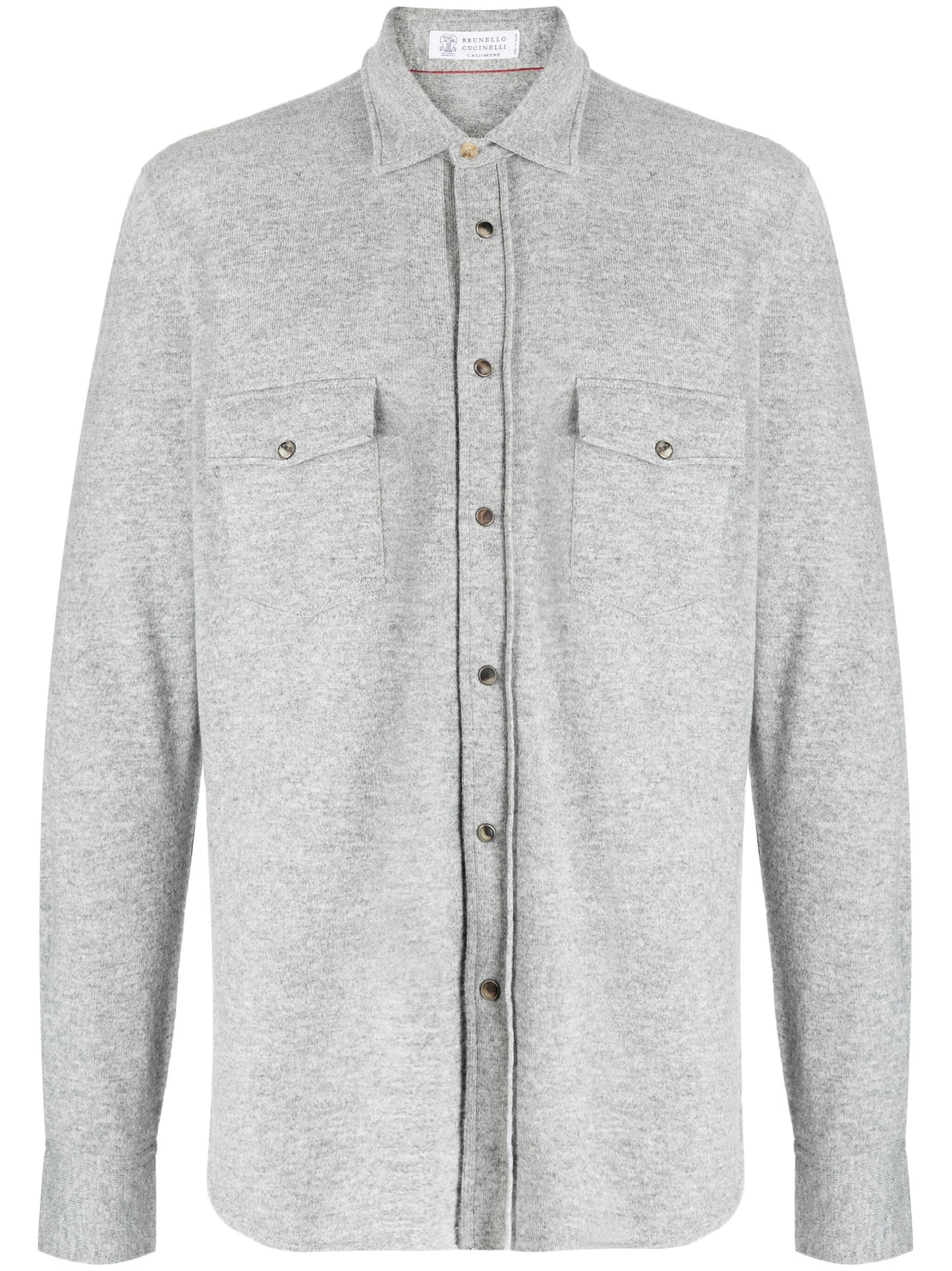 Spread-Collar Wool-Blend Cardigan