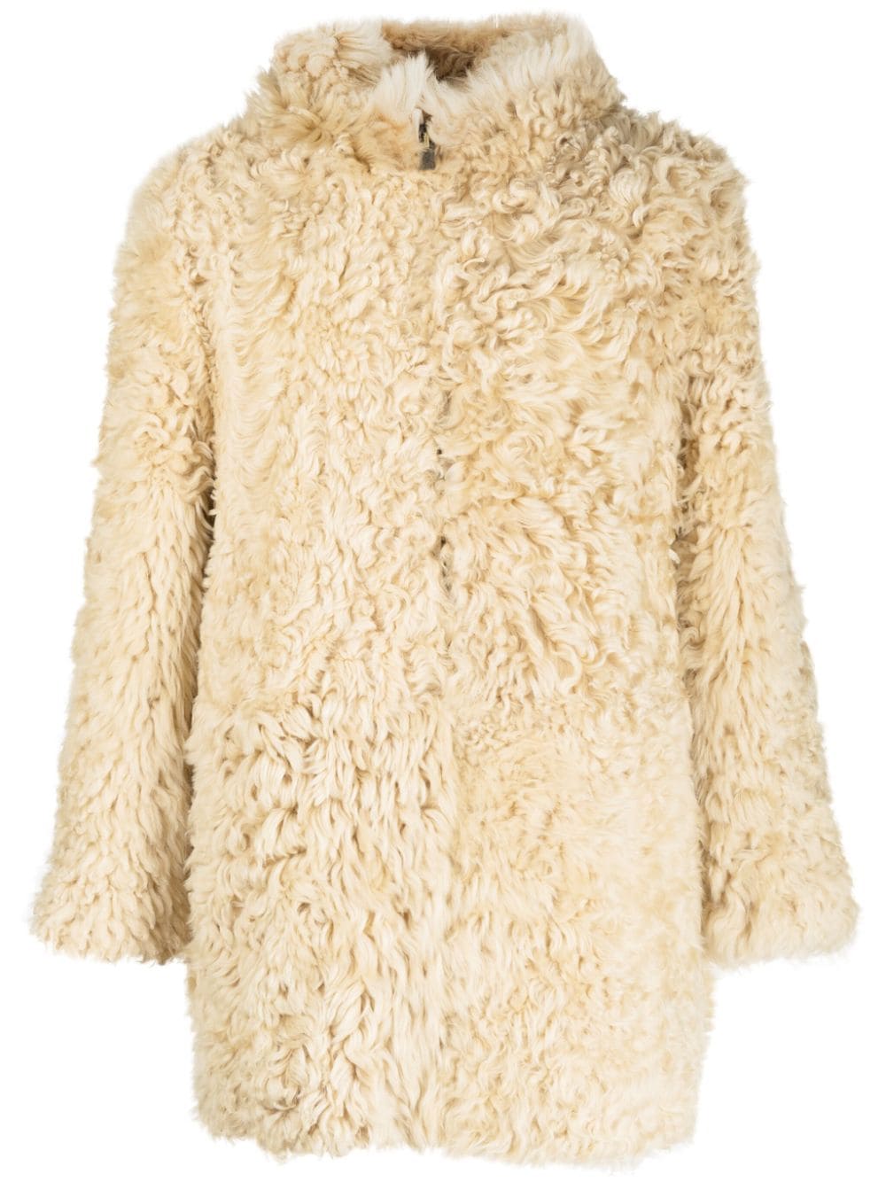 Faux-Fur Hooded Coat