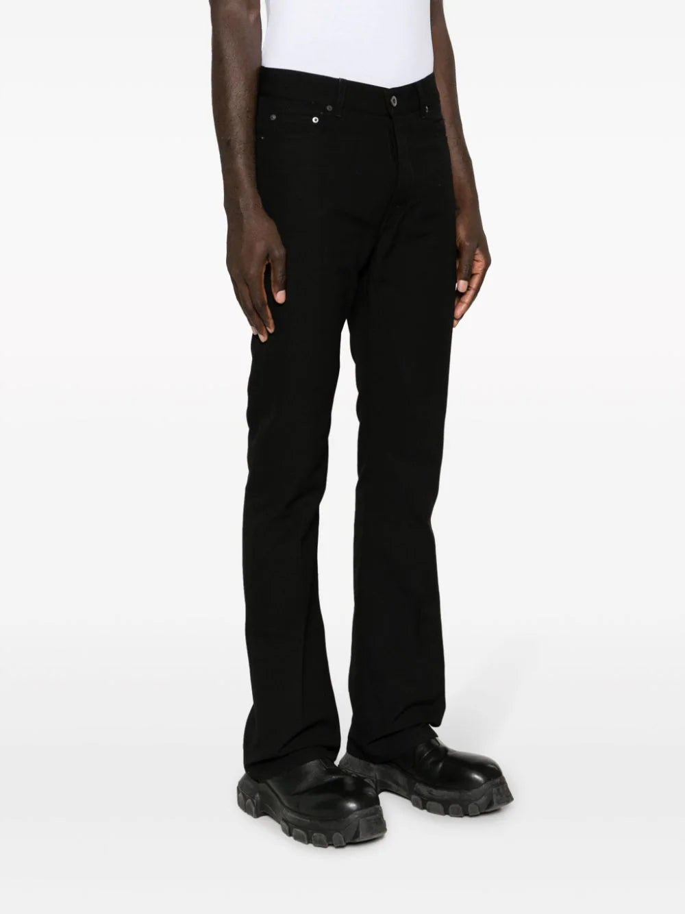 Mid-Rise Bootcut Trousers