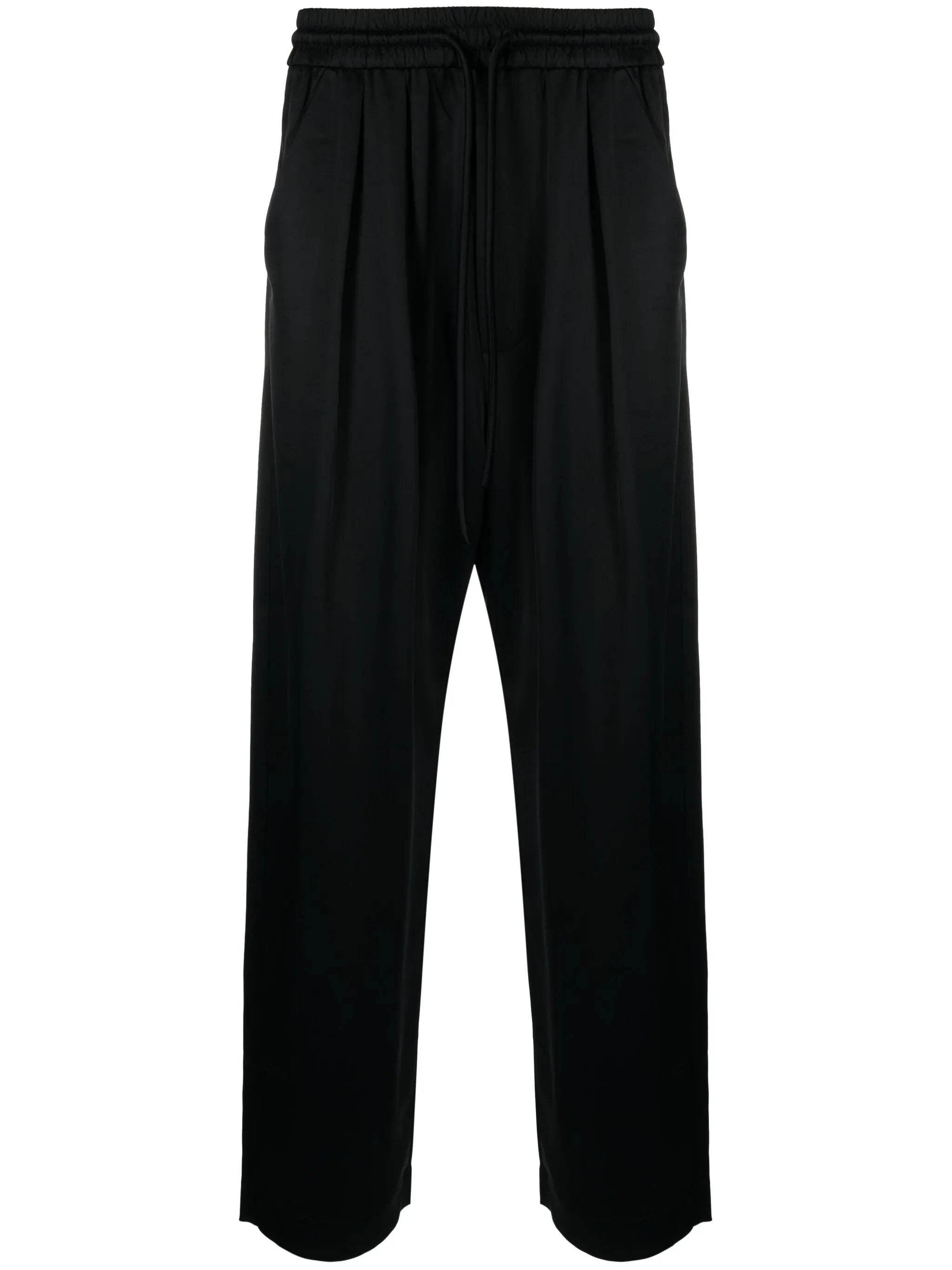 Satin Straight-Leg Trousers