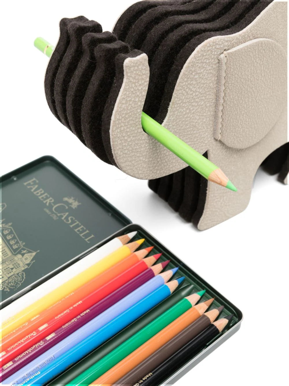 Elephant Leather Pen Holder