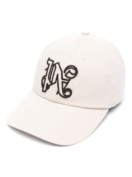 Monogram-Embroidered Cotton Cap
