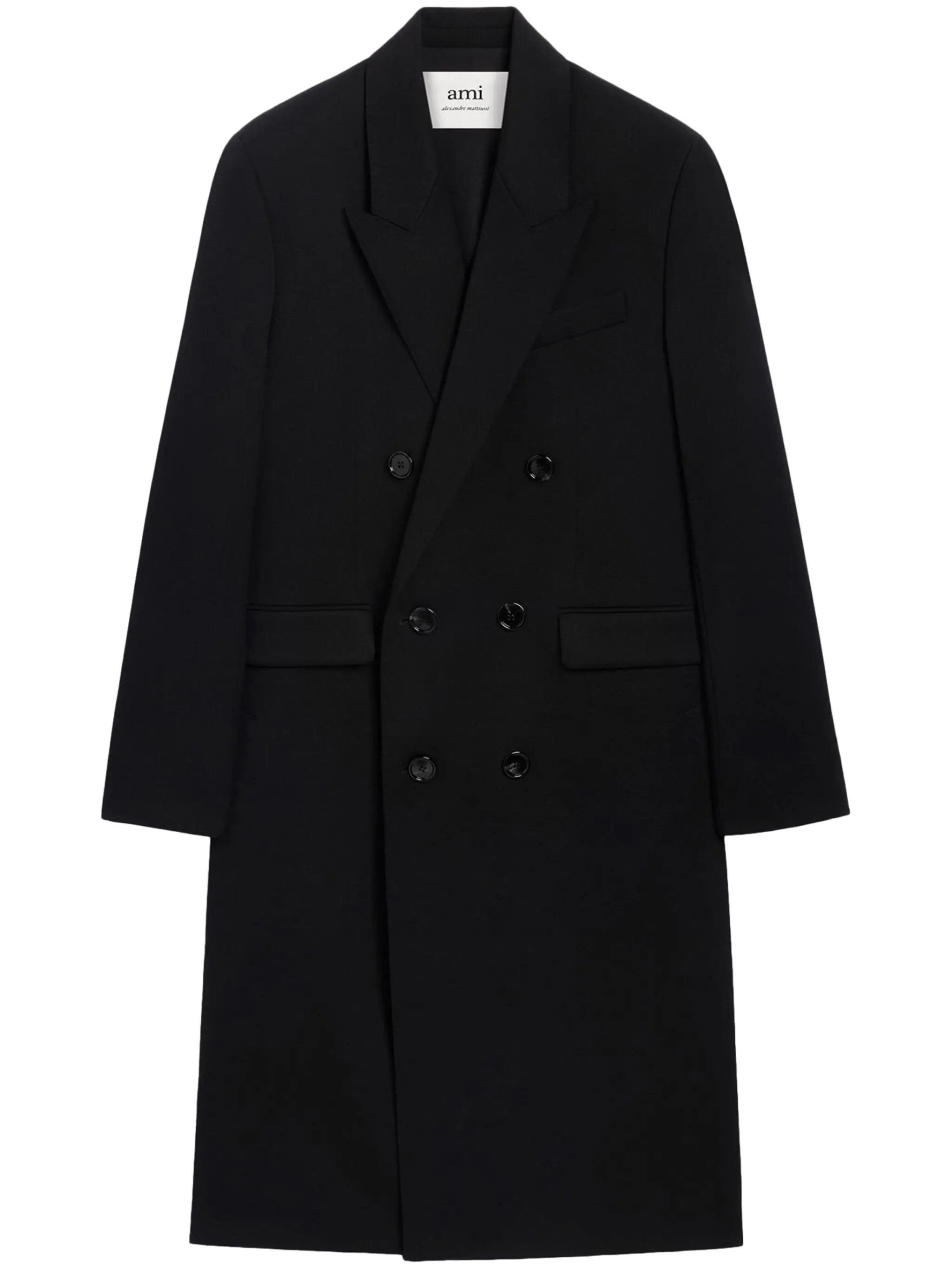 Double-Breasted Virgin Wool Coat