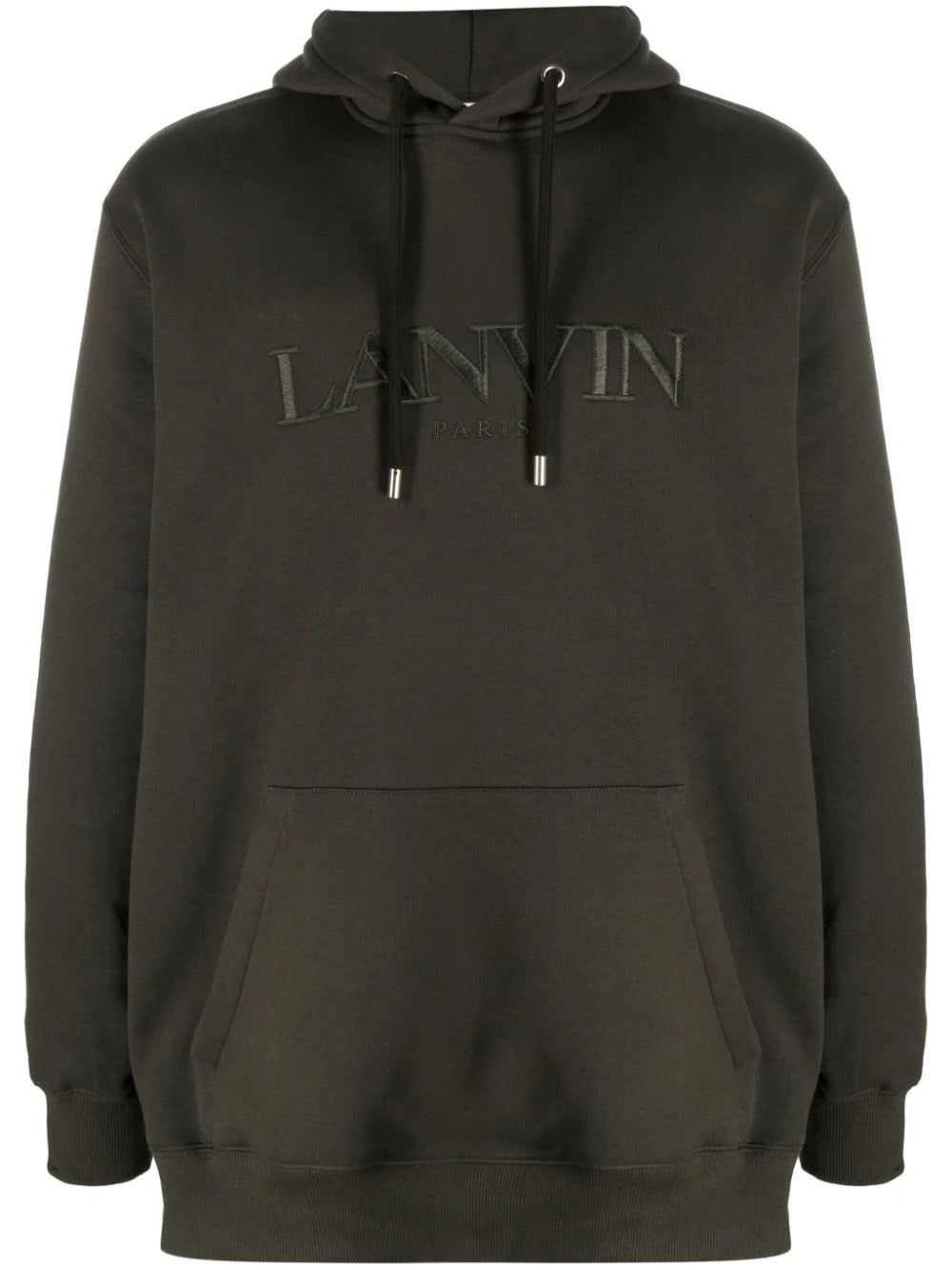 Logo-Embroidery Cotton Hoodie