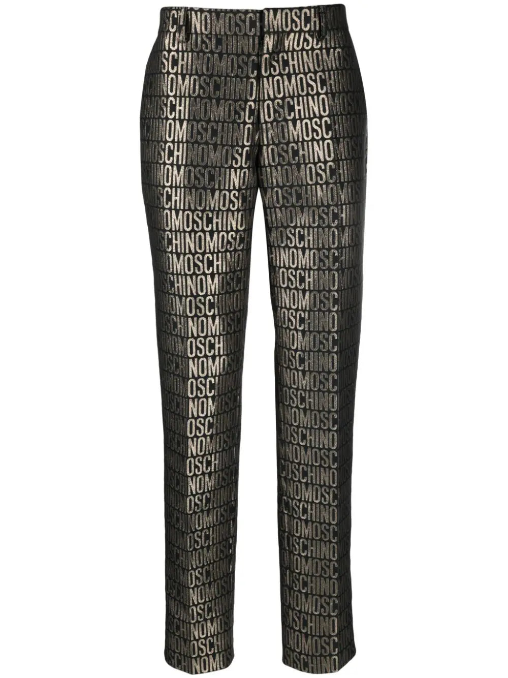 Slim-Cut Logo-Print Trousers