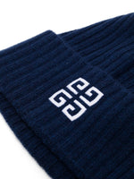 4G Logo-Embroidered Ribbed-Knit Beanie