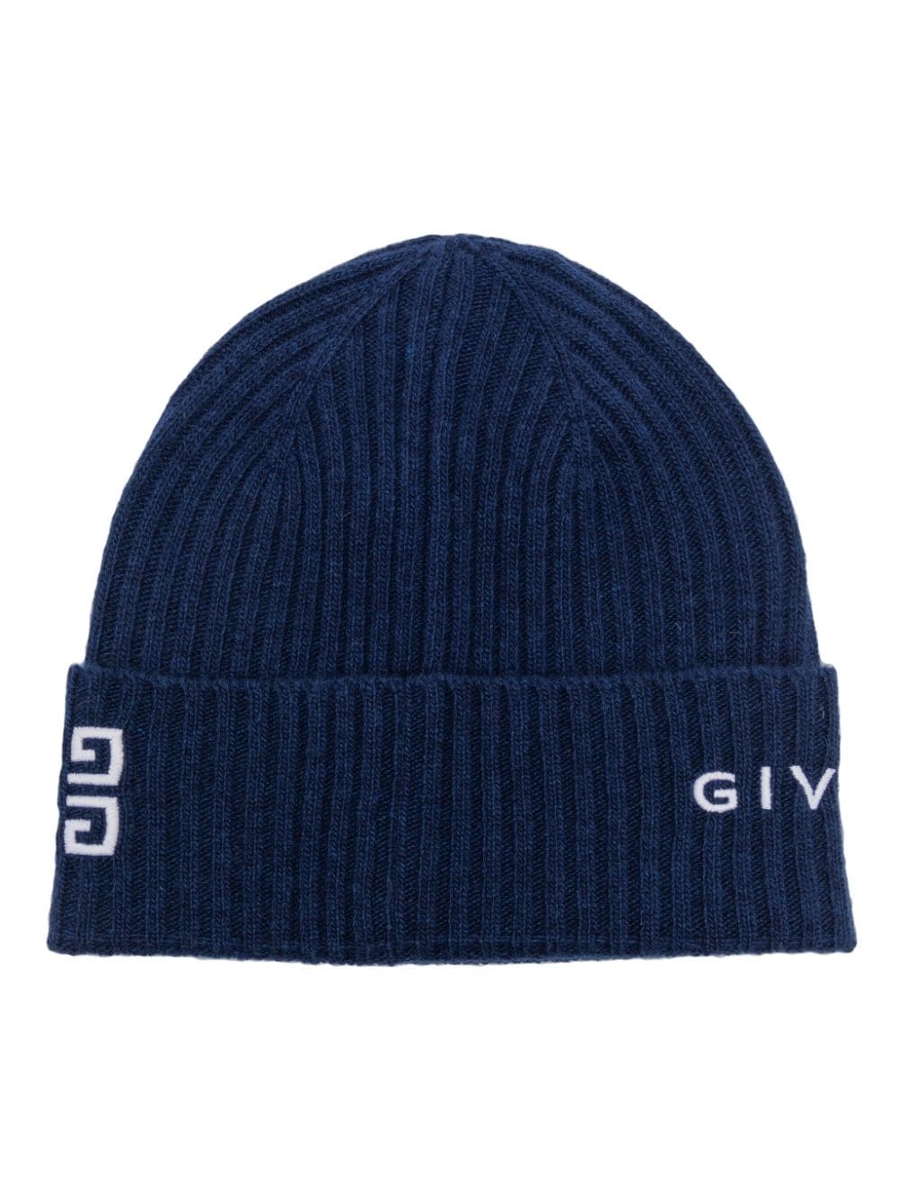 4G Logo-Embroidered Ribbed-Knit Beanie