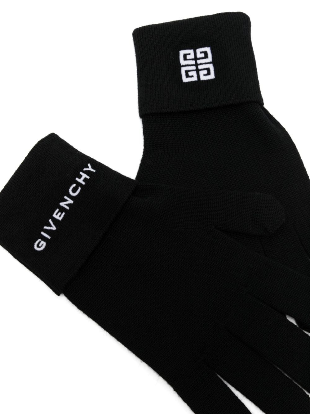 4G Logo-Embroidered Wool Gloves