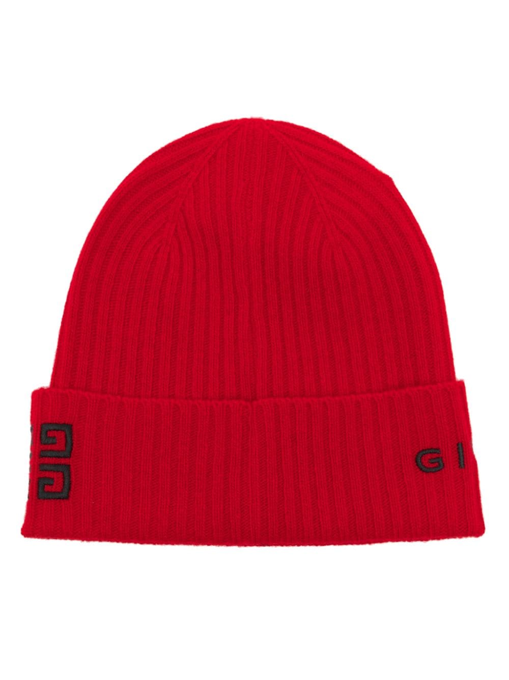 4G-Motif Logo-Embroidered Wool-Blend Beanie