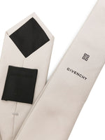 Logo-Embroidered Silk Tie