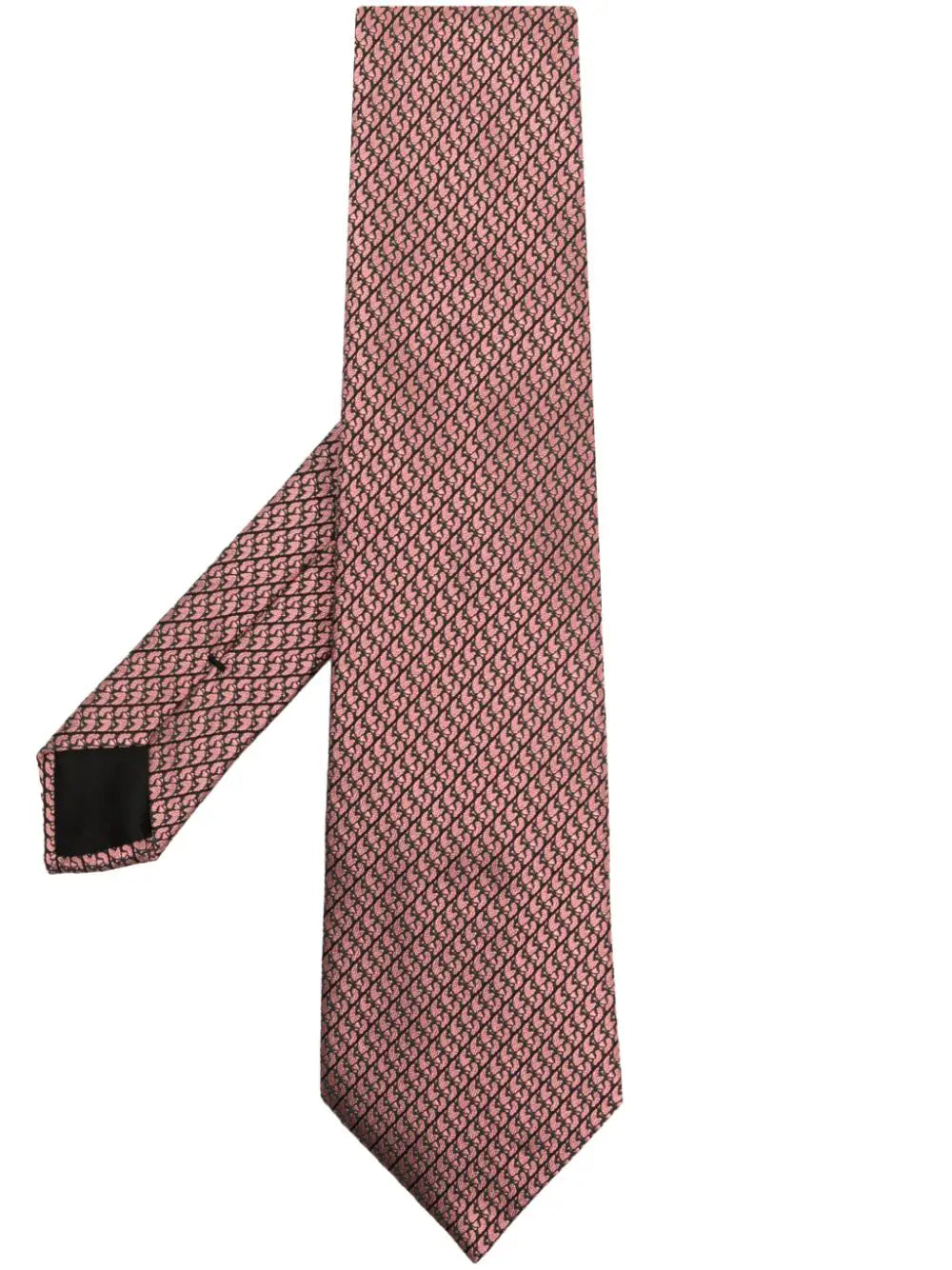 Abstract-Print Silk Tie