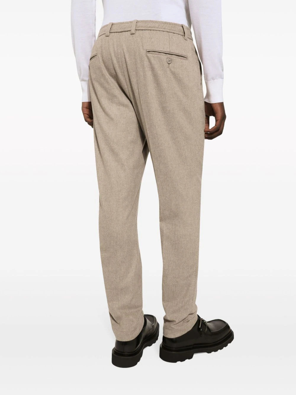 Pressed-Crease Tailored Trousers