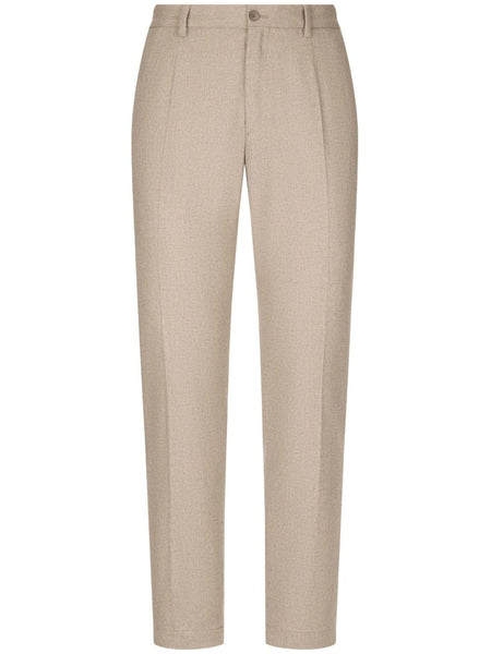 Pressed-Crease Tailored Trousers