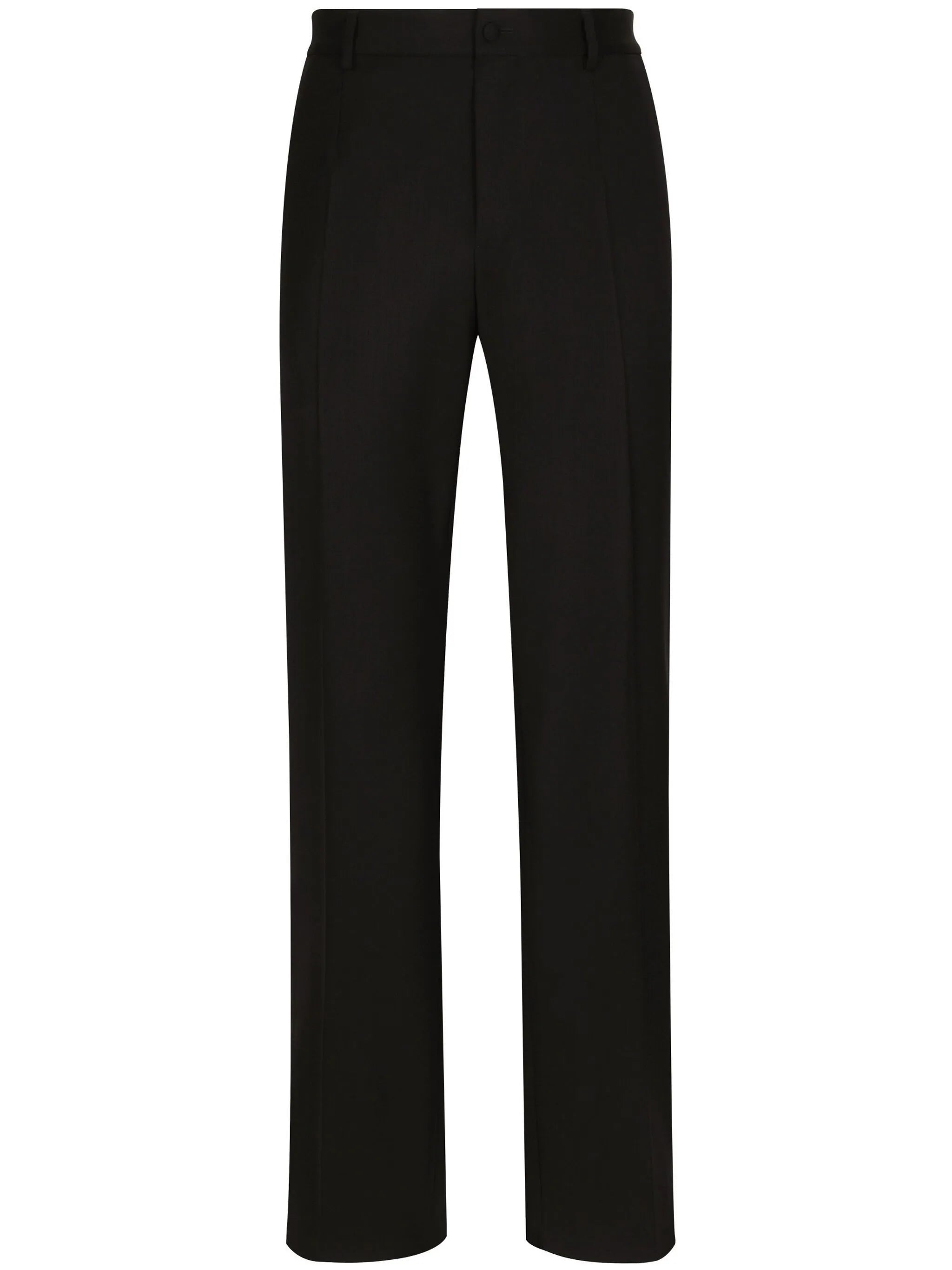 Straight-Leg Wool Trousers