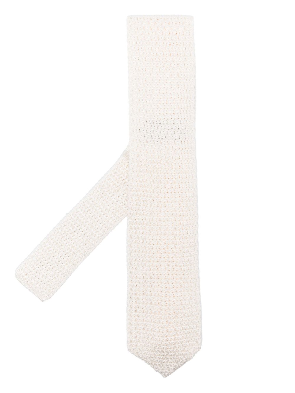 knitted silk tie